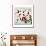 【已售】凌雪 四尺斗方《富貴有余》 北京美協會員