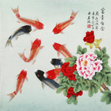 【已售】凌雪 四尺斗方《富貴有余》 北京美協會員
