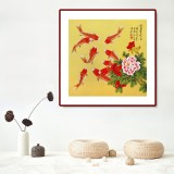 凌雪 四尺斗方《富貴有余》 北京美協會員
