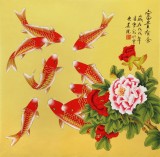 凌雪 四尺斗方《富貴有余》 北京美協會員