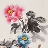 王偉寧《花開富貴》 青年書畫才俊 河南美協會員