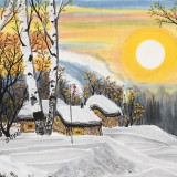 何一鳴 四尺《瑞雪豐年》 冰雪畫派畫家 師從于志學(xué)