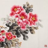 王偉寧四尺《富貴吉祥》 青年書畫才俊 河南美協會員