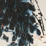 鄒友蒸 《老菊如霞送晚香》1998年作 已故山野派繪畫大家