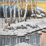 何一鳴 四尺《瑞雪豐年》 冰雪畫派畫家 師從于志學(xué)