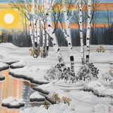 何一鳴 四尺《瑞雪豐年》 冰雪畫派畫家 師從于志學(xué)