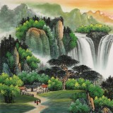 【已售】吳東 小六尺《鴻運(yùn)當(dāng)頭》 著名易經(jīng)風(fēng)水畫家