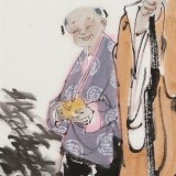 連紅武 四尺斗方《福如東海》 徐悲鴻畫院華北分院副院長