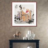 連紅武 四尺斗方《福如東海》 徐悲鴻畫院華北分院副院長