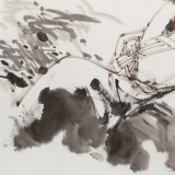 連紅武 四尺斗方《心靜自然涼》 徐悲鴻畫院華北分院副院長