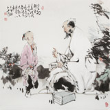 【已售】連紅武 四尺斗方《三字經(jīng)》 徐悲鴻畫院華北分院副院長