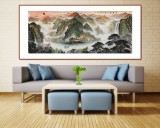【已售】王友金 小八尺聚寶盆風(fēng)水畫(huà)《春暉圖》