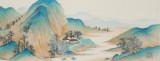 葛化帥 工筆青綠山水畫《江山無盡圖》 千竹書院成員