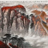 【已售】王友金 小八尺《幽燕金秋圖》