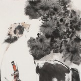 連紅武 四尺斗方《觀滄海》 徐悲鴻畫院華北分院副院長