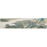 【已售】葛化帥 工筆青綠山水畫《云凈山浮翠》 千竹書院成員