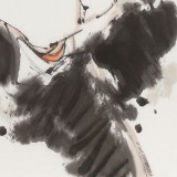 【已售】連紅武 四尺三開《書經(jīng)圖》 徐悲鴻畫院華北分院副院長