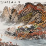 【已售】王友金 小六尺《金秋圖》