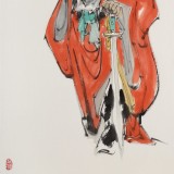 連紅武 三尺《鎮(zhèn)宅圖》 徐悲鴻畫(huà)院華北分院副院長(zhǎng)