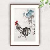 庾超然 四尺三開(kāi)《大吉大利》 黃鶴樓書(shū)畫(huà)院院長(zhǎng)