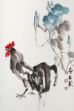庾超然 四尺三開(kāi)《大吉大利》 黃鶴樓書(shū)畫(huà)院院長(zhǎng)