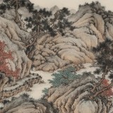 吳顯剛 六尺《溪山清遠(yuǎn)》 貴州七星關(guān)美協(xié)主席
