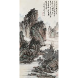 吳顯剛 《春江垂釣》 貴州七星關美協主席