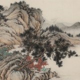 吳顯剛 六尺《溪山清遠(yuǎn)》 貴州七星關(guān)美協(xié)主席