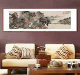 吳顯剛 六尺《溪山清遠(yuǎn)》 貴州七星關(guān)美協(xié)主席