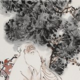 連紅武 三尺《老子出關》 徐悲鴻畫院華北分院副院長