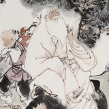 連紅武 三尺《老子出關》 徐悲鴻畫院華北分院副院長