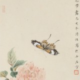 【已售】覃得住 工筆畫《葉有清風花帶露》 千竹書院成員 師從方嚴