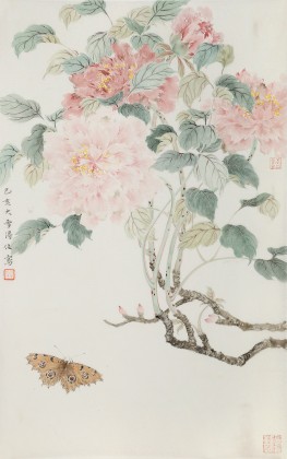 【已售】覃得住 工筆畫(huà)《花開(kāi)富貴》 千竹書(shū)院成員 師從方嚴(yán)