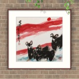 王永剛 三尺斗方《暖陽(yáng)》 78歲國(guó)家一級(jí)美術(shù)師