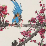 王永剛 三尺斗方《喜上梅梢》 國家一級(jí)美術(shù)師（詢價(jià)）
