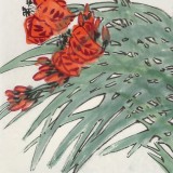 王永剛 三尺斗方《引蝶圖》 國家一級美術師（詢價）