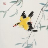 【已售】陳薪名《報春》中美協會員 第六屆全國花鳥畫展金獎獲得者