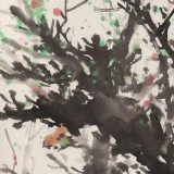 【已售】鄒友蒸 《春訊》1985年作 已故山野派繪畫大家