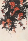 鄒友蒸 《雀趣圖》1993年作 已故山野派繪畫大家