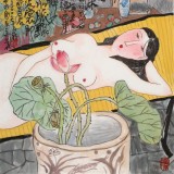 王永剛 四尺《荷香圖》 國(guó)家一級(jí)美術(shù)（詢價(jià)）
