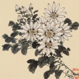【已售】鄒本財 團扇《菊花黃時蟹正肥》 公主嶺市美協常務副主席
