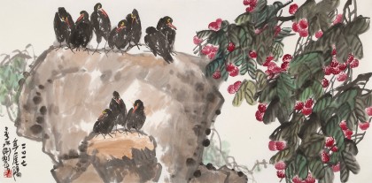 王永剛 四尺《年尾陽》 國家一級美術（詢價）
