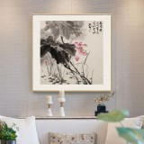吳顯剛 四尺斗方《荷香圖》 貴州七星關美協主席