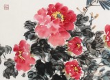 曲逸之 四尺《占斷城中好物華》 河南省著名花鳥畫家