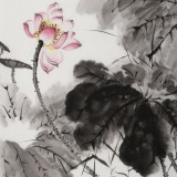 吳顯剛 《映日荷花別樣紅》 貴州七星關美協主席