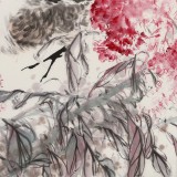 【已售】陳薪名 四尺斗方《大吉圖》中美協會員吉祥水墨 第六屆全國花鳥畫展金獎獲得者
