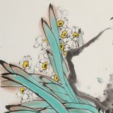 【已售】陳薪名《幽蘭》中美協會員 第六屆全國花鳥畫展金獎獲得者