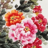 【已售】王寶欽 三尺《清香》當代花鳥牡丹畫名家（詢價）
