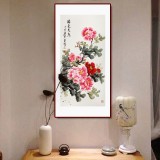 王寶欽 三尺《國(guó)色天香》當(dāng)代花鳥牡丹畫名家（詢價(jià)）