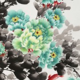 王寶欽 四尺《富貴有余》當代花鳥牡丹畫名家（詢價）